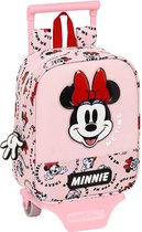 Schoolrugzak met Wielen Minnie Mouse Me time Roze 22 x 27 x 10 cm