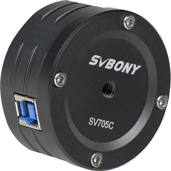 SVBony - SV705C - Telescoopbeeldcamera's Kleur - USB3.0 - ST4 - Geleidingspoort - Grote Volle Put - Dual Gain - HDR Hoge NIR Gevoeligheid - Planetair Instapniveau - Deep Sky - Fotografiecamera - Geschikt voor EAA Imaging - Oculairs