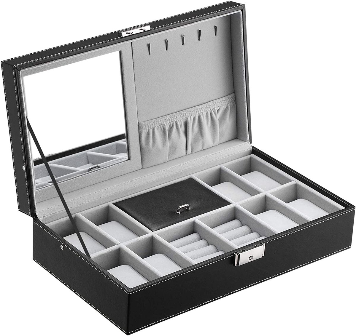 Uhrenbox für 8 Uhren mit Spiegel