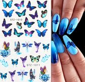 Nagelstickers Vlinder 4 Sheets - Nagel Stickers - Nagel Stickerset Vlinder - Nail Decoration - Nail Art Butterfly
