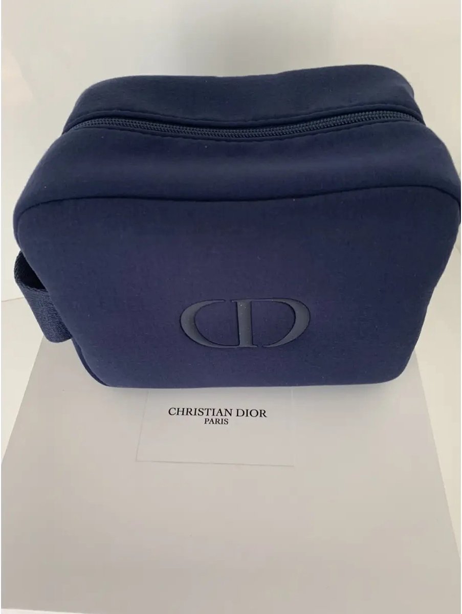 DIOR Trousse Pouch Christian Dior Paris Blauw 20x14x10 cm | bol.com