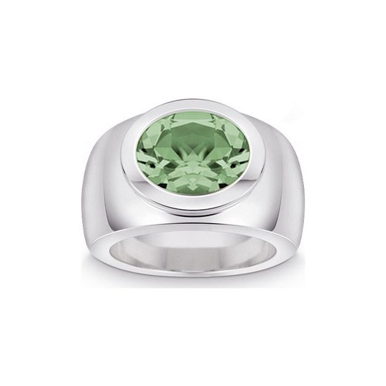 Quinn - zilveren ring met prasiolite - 021836735