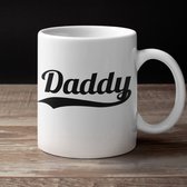 Vaderdag Cadeau Voor Man - Beker / Mok met tekst Daddy - Geschenk Mannen, Papa's & Vaders - Kleur Wit