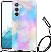 Telefoon Hoesje Geschikt voor Samsung Galaxy A54 5G Anti Shock Hoesje met transparante rand Watercolor Light