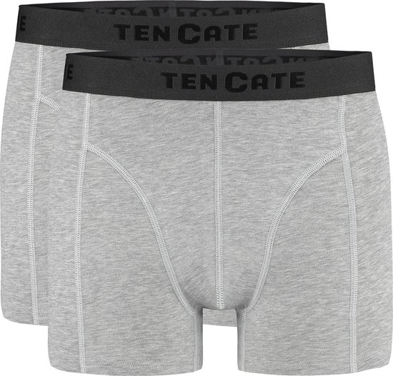 Basics shorts light grey melee 2 pack voor Heren | Maat XL