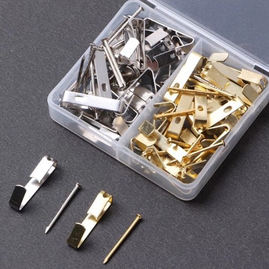 YIXISI 85 Stuks Zaagtand Fotolijst Hangers 170 STUKS Schroeven, Zaagtand Fotolijsten Houder Dubbel Gat, voor Art Foto Canvas Wandmontage, Gouden (45 YIXISI 85 Stuks Zaagtand Fotolijst Hangers 170 STUKS Schroeven, Zaagtand Fotolijsten Houder Dubbel Gat, voor Art Foto Canvas Wandmontage, Gouden (45