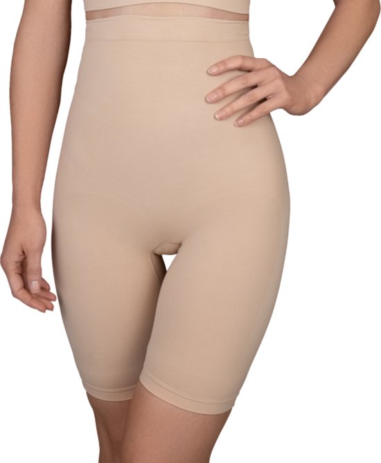 Bye Bra Soft Touch Seamless High Waist Short, Beige, XXL