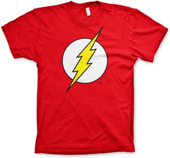 DC Comics Flash Logo DC Comics Heren T-shirt T-shirt Maat S