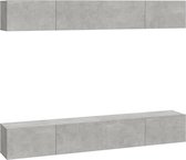 vidaXL-Tv-wandmeubels-4-st-100x30x30-cm-betongrijs