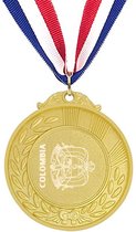 Akyol - colombia medaille goudkleuring - Piloot - colombia cadeau - beste land - leuk cadeau voor je vriend om te geven