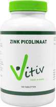 Vitiv Zink picolinaat 100 tabletten