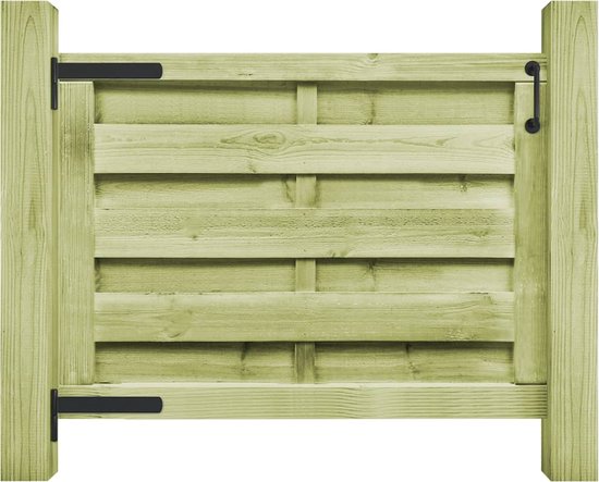 vidaXL - Poort - 100x75 - cm - geïmpregneerd - grenenhout - groen