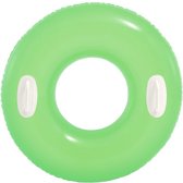 Intex Groene Zwemring Hi-Gloss 76 CM - Zwemband - Luchtbed Zwembad - Strand Luchtbed - Lounge inclusief handvaten