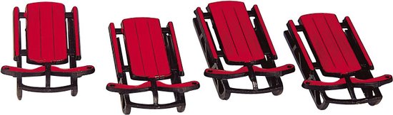 Lemax - Sled -  Set Of 4 - Kersthuisjes & Kerstdorpen