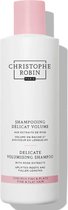 Christophe Robin Delicate Volumising Shampoo with Rose Extracts 250ml - Normale shampoo vrouwen - Voor Alle haartypes