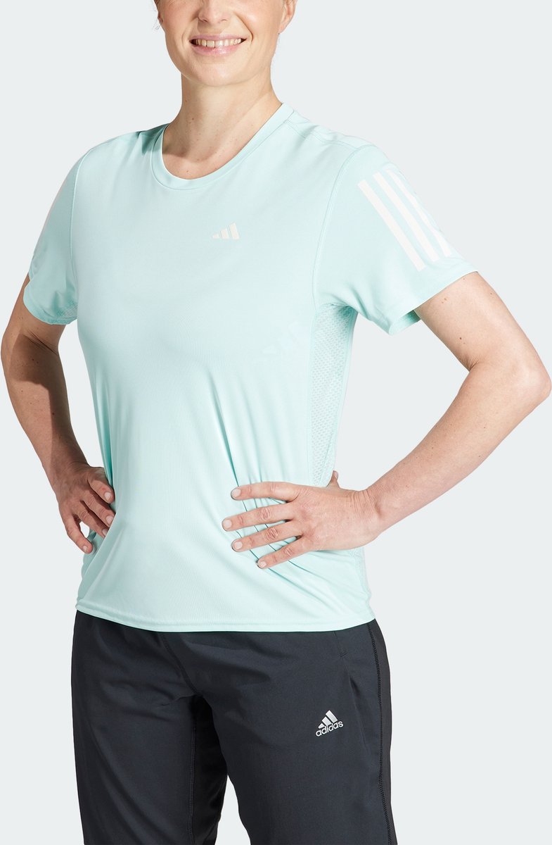 adidas Performance Own the Run T-shirt Dames Turquoise