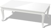 Table basse 120x70x42 cm blanc brillant