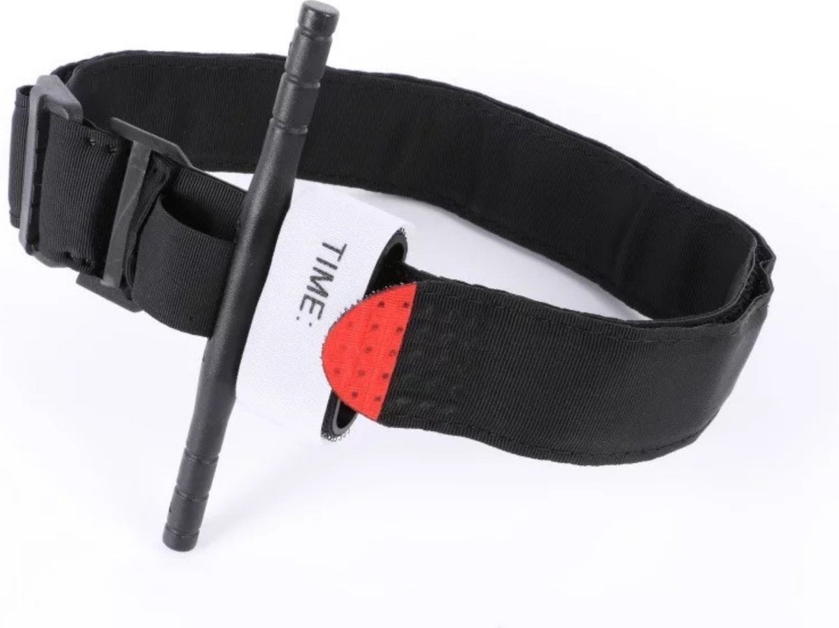 Tourniquet Zwart Survival Stuwband Stop de bloeding 95 cm EHBO