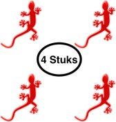 Gekko Reflecterende stickers - 4 Stuks - reflecterende tape - Rood