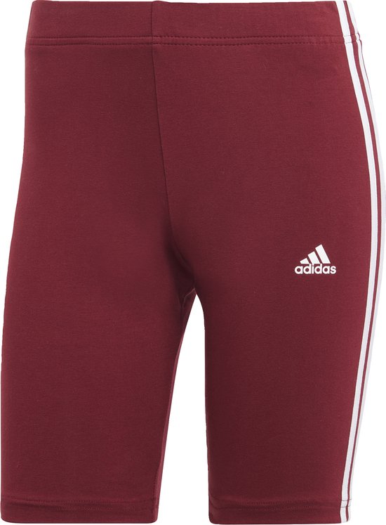 adidas Sportswear Essentials 3-Stripes Fietsshort - Dames - Bordeaux- M