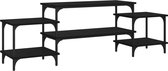 vidaXL-Tv-meubel-157x35x52-cm-bewerkt-hout-zwart