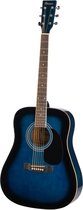 Phoenix 001 blauw sunburst akoestische western gitaar