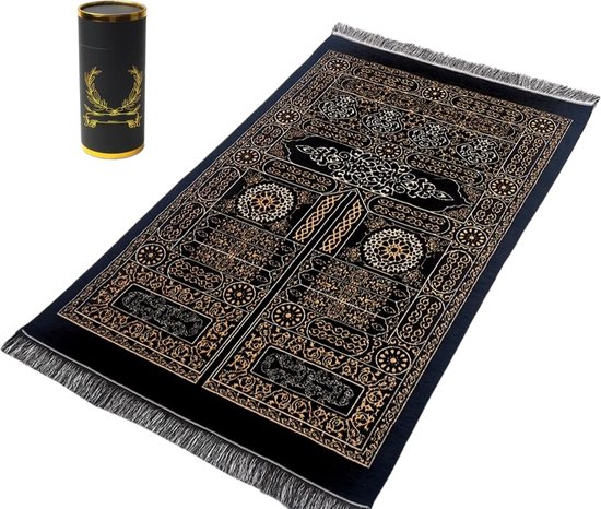 Gebedskleed + Tasbih - Opvouwbare gebedskleed - Gebed tapijt 70X110 - Gebedskleed islam