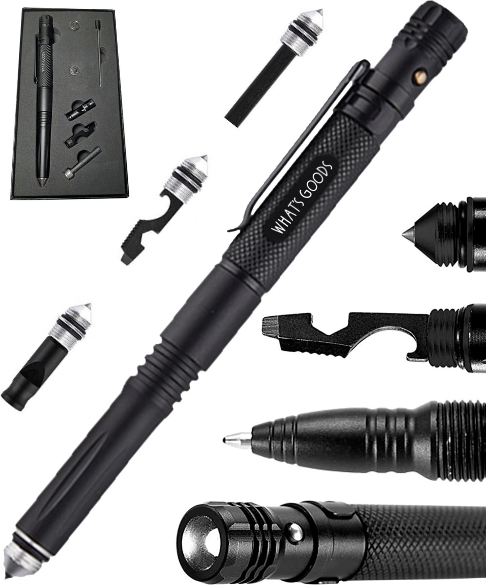 What's Goods - All-in-One Tactical Pen - Tactische zelfverdedigings pen