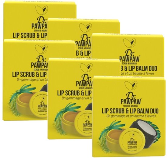 DR PAWPAW - Lip Scrub & Balm Duo - 6 Pak - Voordeelverpakking