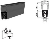 VRR - U-profiel - Klemprofiel rubber - randbescherming 1,5-4 mm met kraal 014 - Per 5,10 of 50 meter