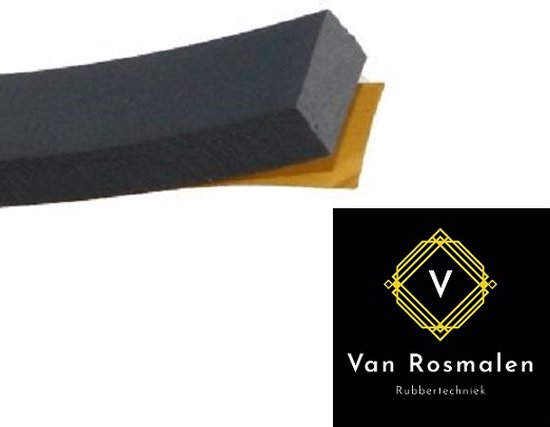 VRR Zelfklevend Celrubber EPDM 20 x 4 mm, tochtstrip, afdichtband, per 10 meter