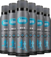 Odorex For Men Dry Protection Anti-Transpirant Deodorant Spray - 6x 150ml - Voordeelverpakking