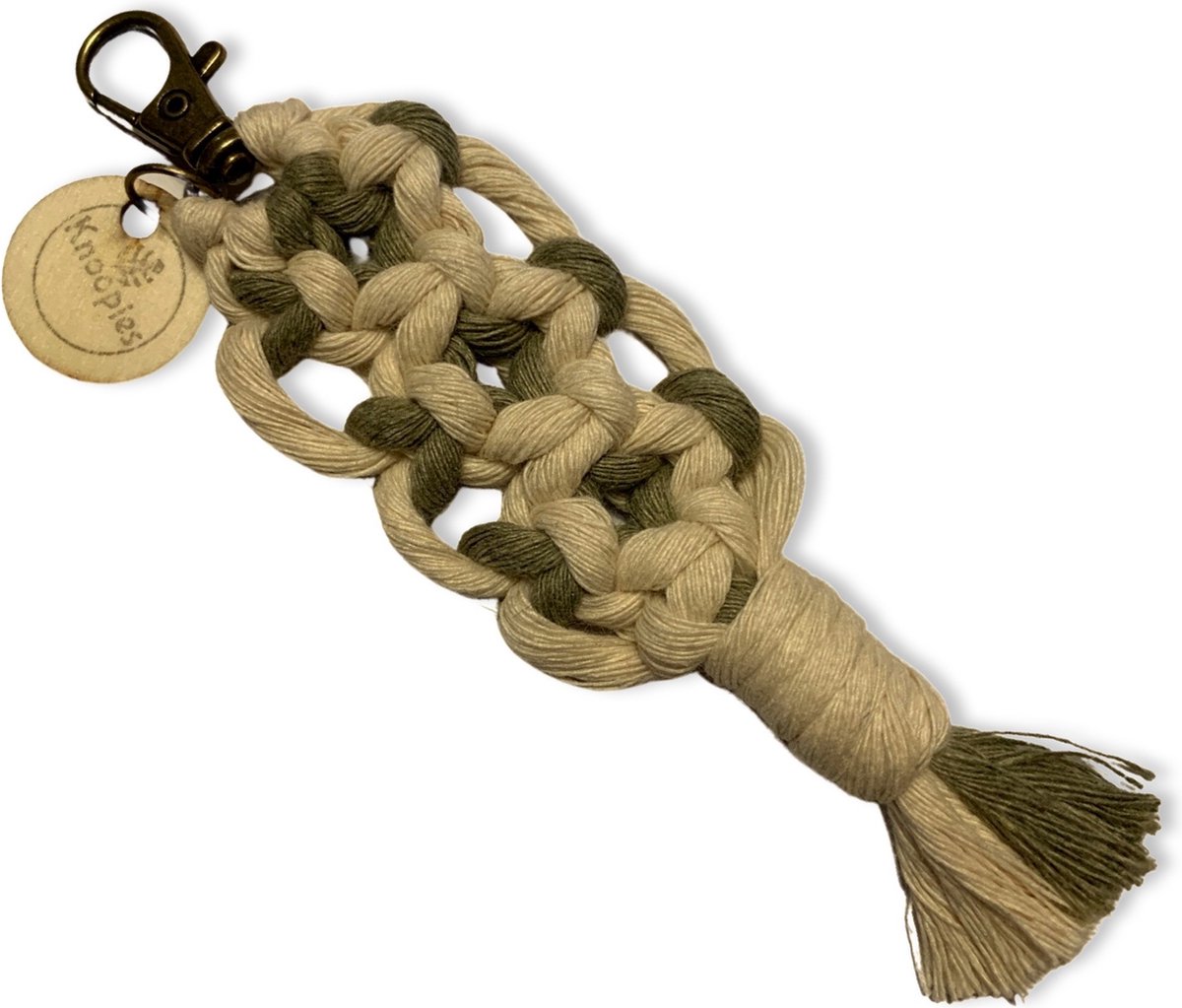 Sleutelhanger 'Boho' - Diverse kleuren - Katoenkoord - Handgemaakt in ons Macramé Atelier - Prijs per Stuk - Inclusief Verzendkosten