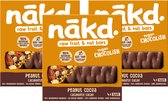 Barres crues Nakd - Chocolish Peanut Cocoa 4-pack - vegan - 140g x 3