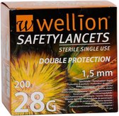 Wellion 28G Veiligheidslancetten 200 stuks