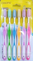 SOROH | Toothbrush | Tanden | Tandenborstel | Tandenborstel set van 6 | Soft | Tanden poetsen | Multicolor | 5 kleuren | Poetsen | Kinderen | Tandarts