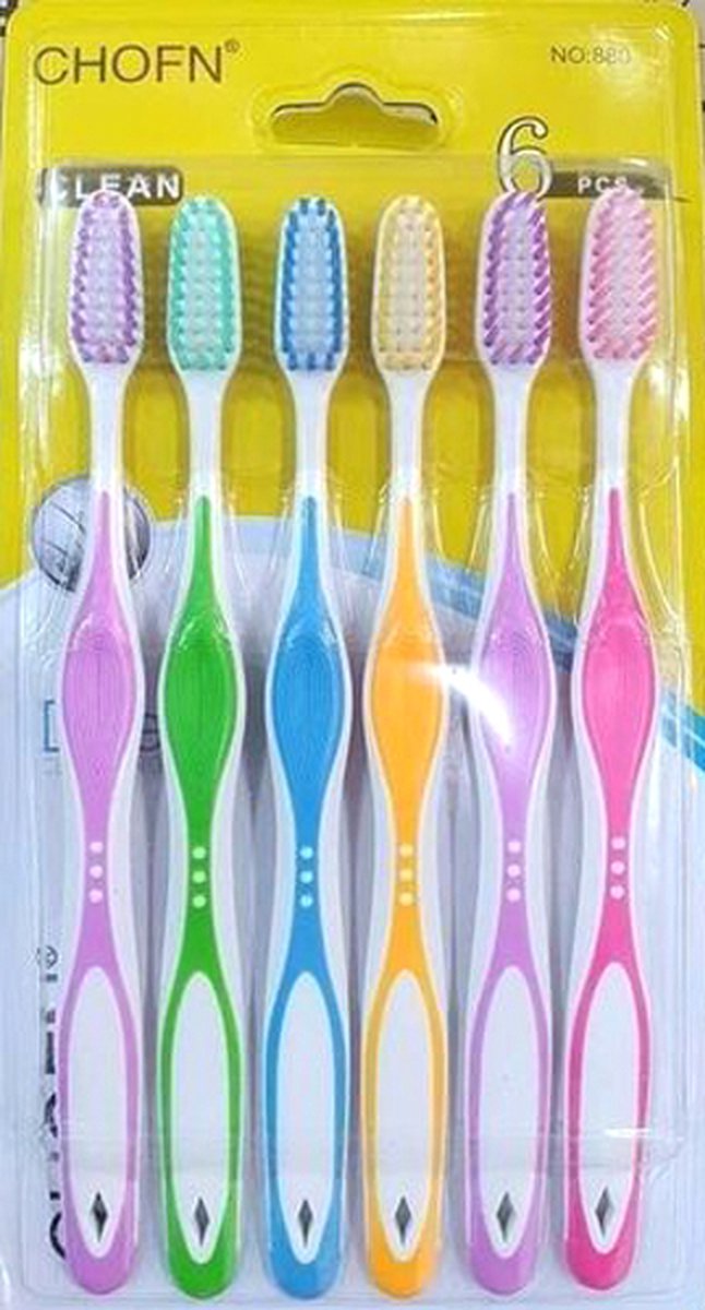 Goedkoopste SOROH | Toothbrush | Tanden | Tandenborstel | Tandenborstel set van 6 | Soft | Tanden poetsen | Multicolor | 5 kleuren | Poetsen | Kinderen | Tandarts