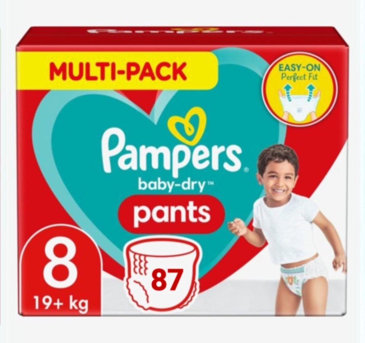 Pampers Couches-Culottes Baby-Dry Pants Taille 8 (19+ kg), 117
