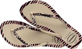 Havaianas Slim Animals Fashion Dames Slippers - Beige - Maat 37/38