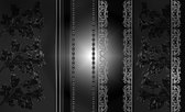 Fotobehang - Vlies Behang - Luxe Verlicht Patroon van Bladeren - Kunst - 368 x 254 cm