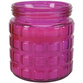 Brash - Citronella Kaars - Kaars in glazen pot roze - Anit muggen Kaars - Buiten kaarsen - roze glas