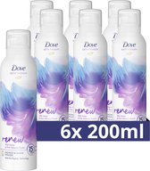 Dove Bath Therapy Renew - Douche- & Scheerschuim - 6 x 200 ml - Voordeelverpakking