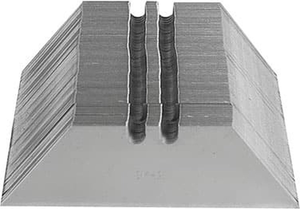 7Industries Mesjes trapezium in dispenser 100 stuks