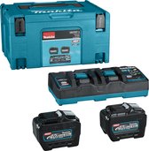 Makita Kit de Démarrage Batterie XGT DC40RB 2xBL4080F dans Mbox - 191Y97-1