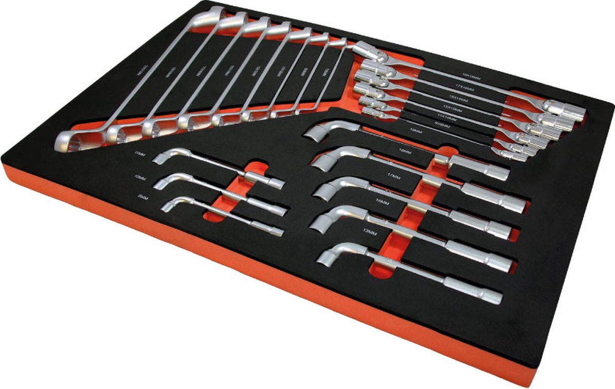 Kraftmeister Tool Inlay 2. Jeu de clés à double joint de genou, à