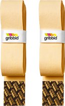 Gribbid Progrip - Hockey Grip - Zeempje - Geel - The Original Dutch Chamois - 2pack