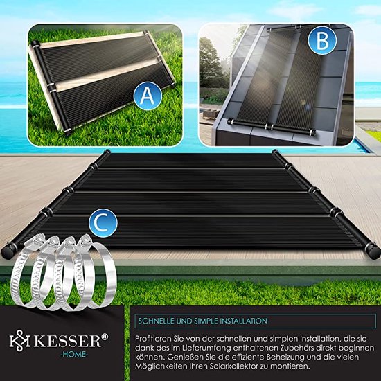 Kit panneaux solaires pour chauffage piscine hors-sol