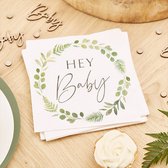 Botanical Baby - Serviettes Hey Baby (16 pièces)