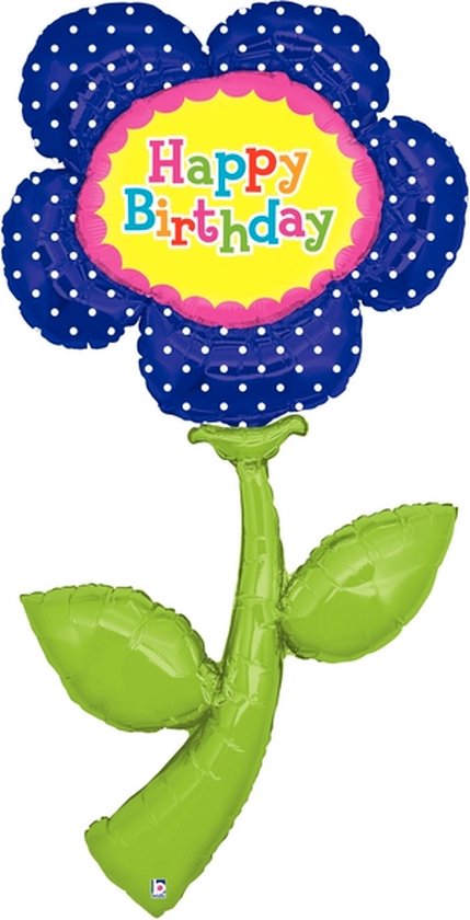 Amscan Diamant Folienballon „Happy Birthday“ – Helium-tauglich, Hält Bis Zu 3 Wochen