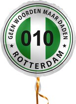 Folieballon 'Rotterdam- Geen woorden maar daden Groen' 43 cm- Feyenoord